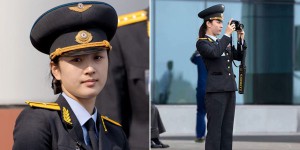 北韓的戰機航空展竟然意外發現未加工的純天然美女保安...